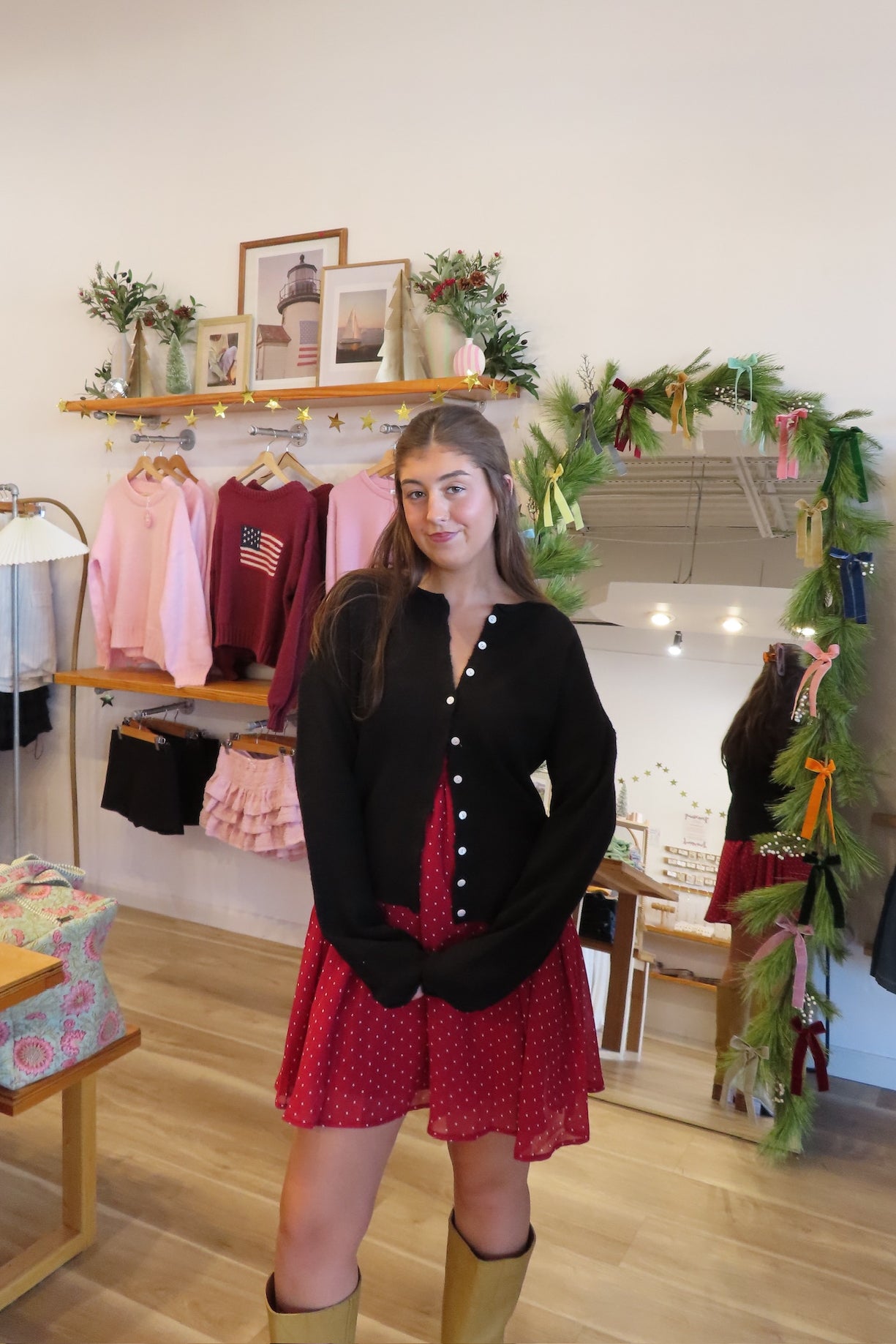 Pixelated Boutique, Women's Clothing, Outfit inspo fall,  fall fashion outfits, winter fashion inspo, fall outfits women, fall fits, winter fashion inspo, fall dresses, women’s fall outfit 2025, outfit ideas, fashion, fall aesthetic, school outfits, women’s winter outfit, winter style, cozy style, warm fall outfits, Black Cardigan, Holiday Outfit 