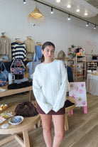 Pixelated Boutique, Women's Clothing, Women's Jewelry and Gifts, Online Shopping for Women, Latest Fashion Trends 2025, Virginia Beach Clothing Stores, Clothing Stores in Virginia Beach, Aesthetic Fashion Trends, East Coast Fashion Styles, Sustainable Women's Clothing, Unique Gift Ideas for Women, Fall Fashion, Fall Outfit Ideas, Fall Fashion Inspiration, Womens Style, Outfit Inspo, Back to School Styles, Fall Sweater, Cozy Style, white sweater , Oversized Sweater 