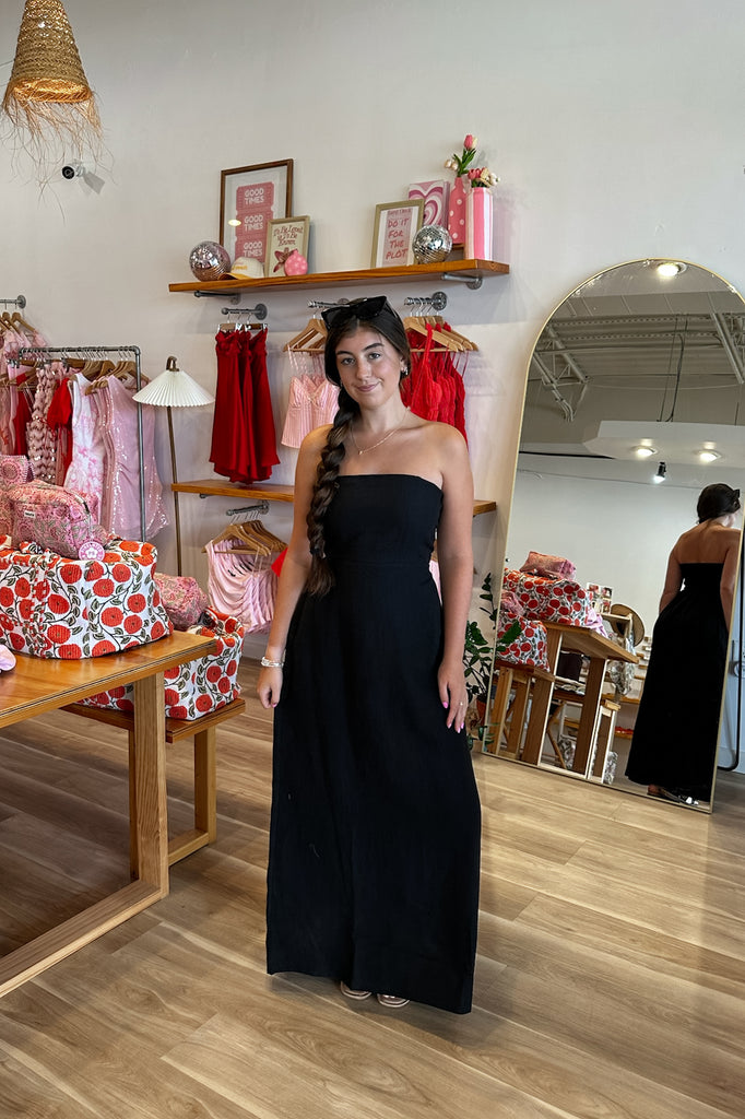 Black Maxi Dress, Linen Dress, Neutrals, Pixelated Boutique, Women's Clothing, Women's Jewelry and Gifts, Online Shopping for Women, Virginia Beach Clothing Stores, Aesthetic, East Coast Fashion Styles, Women's Clothing, Fall Fashion, Fall Outfit Ideas, Fall Fashion Inspiration, Womens Style, Outfit Inspo, Back to School Styles, OOTD
