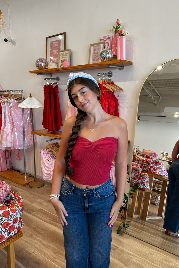 Red Tube Top, Fall Top, Neutrals Pixelated Boutique, Women's Clothing, Women's Jewelry and Gifts, Online Shopping for Women, Virginia Beach Clothing Stores, Aesthetic, East Coast Fashion Styles, Women's Clothing, Fall Fashion, Fall Outfit Ideas, Fall Fashion Inspiration, Womens Style, Outfit Inspo, Back to School Styles, OOTD