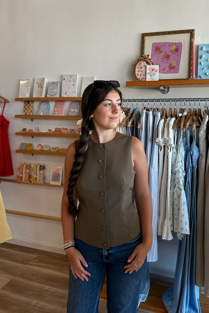 Brown Top, Fall Top, Pixelated Boutique, Women's Clothing, Women's Jewelry and Gifts, Online Shopping for Women, Virginia Beach Clothing Stores, Aesthetic, East Coast Fashion Styles, Women's Clothing, Fall Fashion, Fall Outfit Ideas, Fall Fashion Inspiration, Womens Style, Outfit Inspo, Back to School Styles, OOTD