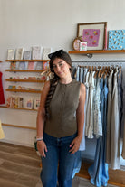 Brown Top, Fall Top, Pixelated Boutique, Women's Clothing, Women's Jewelry and Gifts, Online Shopping for Women, Virginia Beach Clothing Stores, Aesthetic, East Coast Fashion Styles, Women's Clothing, Fall Fashion, Fall Outfit Ideas, Fall Fashion Inspiration, Womens Style, Outfit Inspo, Back to School Styles, OOTD