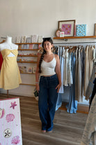 Dark Wash Jeans, High Rise Jeans, Neutrals, Pixelated Boutique, Women's Clothing, Women's Jewelry and Gifts, Online Shopping for Women, Virginia Beach Clothing Stores, Aesthetic, East Coast Fashion Styles, Women's Clothing, Fall Fashion, Fall Outfit Ideas, Fall Fashion Inspiration, Womens Style, Outfit Inspo, Back to School Styles, OOTD, Back to School Denim 