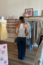 Dark Wash Jeans, High Rise Jeans, Neutrals, Pixelated Boutique, Women's Clothing, Women's Jewelry and Gifts, Online Shopping for Women, Virginia Beach Clothing Stores, Aesthetic, East Coast Fashion Styles, Women's Clothing, Fall Fashion, Fall Outfit Ideas, Fall Fashion Inspiration, Womens Style, Outfit Inspo, Back to School Styles, OOTD, Back to School Denim 