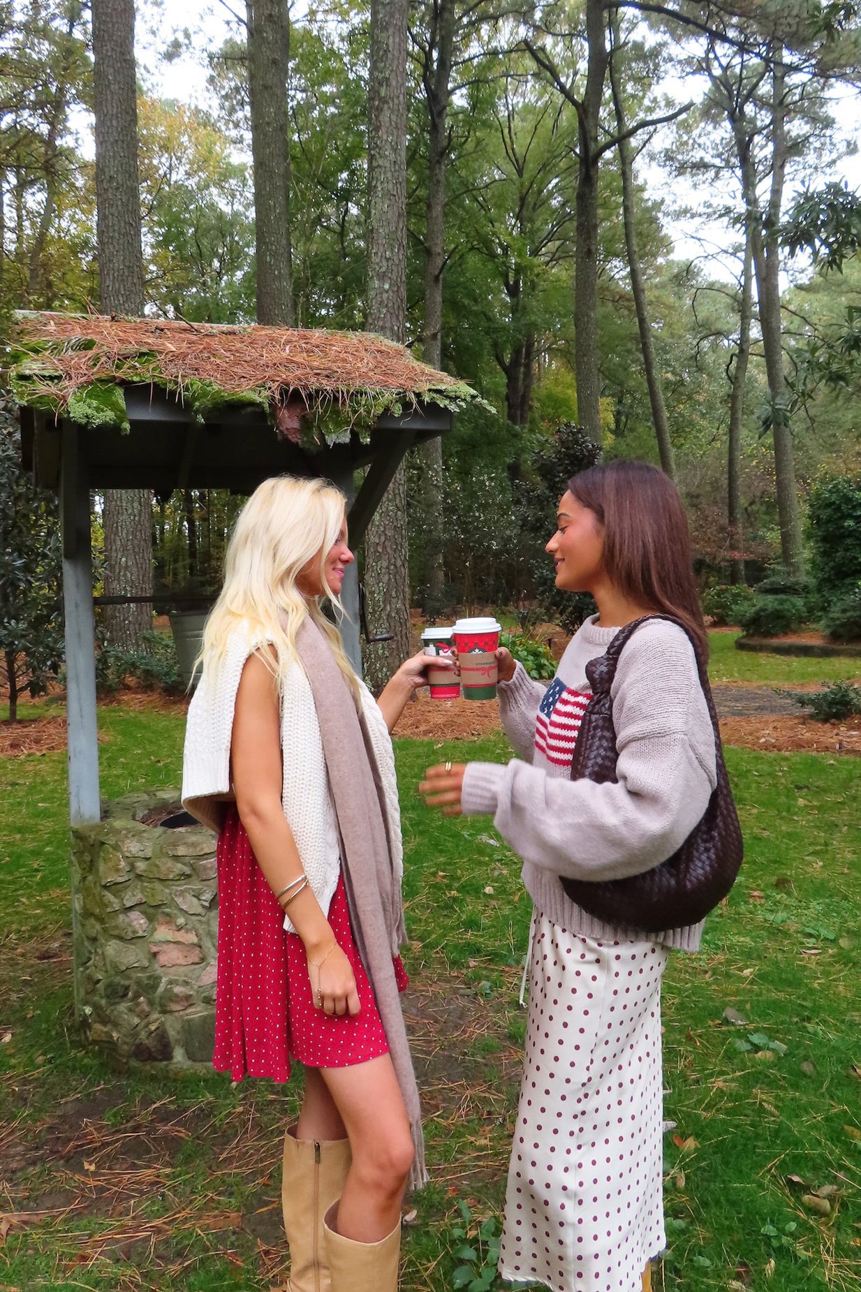 Pixelated Boutique, Women's Clothing, Outfit inspo fall,  fall fashion outfits, winter fashion inspo, fall outfits women, fall fits, winter fashion inspo, fall dresses, women’s fall outfit 2025, outfit ideas, fashion, fall aesthetic, school outfits, women’s winter outfit, winter style, cozy style, warm fall outfits, Polka Dot Skirt, Holiday Outfit 