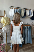 White Lace Dress, White Mini Dress, Pixelated Boutique, Women's Clothing, Women's Jewelry and Gifts, Online Shopping for Women, Virginia Beach Clothing Stores, Aesthetic, East Coast Fashion Styles, Women's Clothing, Fall Fashion, Fall Outfit Ideas, Fall Fashion Inspiration, Womens Style, Outfit Inspo, Back to School Styles, OOTD, Rush Dress