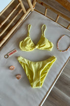 Pixelated Boutique, Women's Clothing, Women's Jewelry and Gifts, Online Shopping for Women,  Virginia Beach Clothing Stores, Clothing Stores in Virginia Beach, Aesthetic Fashion Trends, East Coast Fashion Styles, Spring Fashion, Sustainable Women's Clothing, Unique Gift Ideas for Women, Womens Style, Outfit Inspo, Swim, Swimwear, Spring Break, Bikini, Yellow