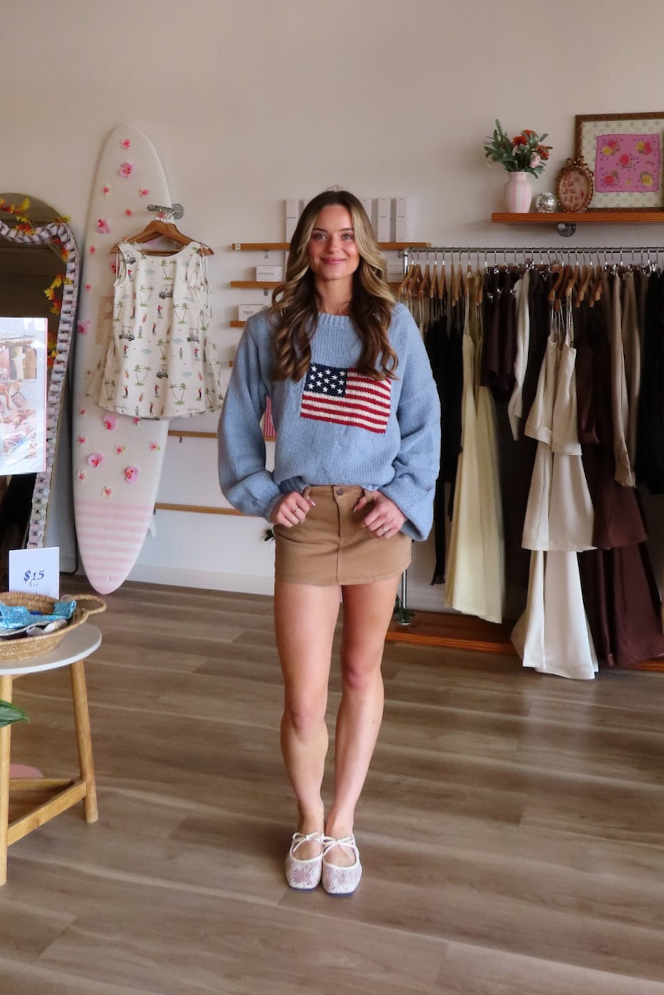Tan, denim mini skirt with pockets and inner shorts | Pixelated Boutique, Online Shopping for Women, Women’s Boutique Clothing, Boutique Clothing for Women, Coastal Aesthetic Clothing, Vacation Outfits, Beach Boutique, Beach Outfits, Business Casual 