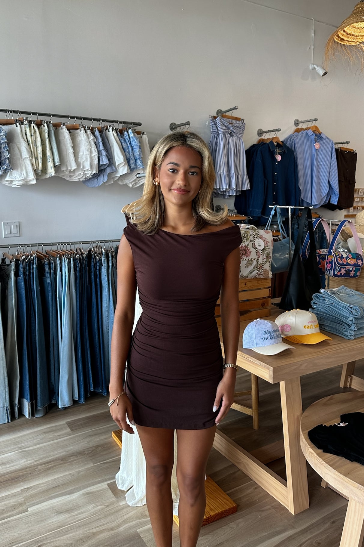 Pixelated Boutique, Women's Clothing, Women's Jewelry and Gifts, Online Shopping for Women, Latest Fashion Trends 2025, Virginia Beach Clothing Stores, Clothing Stores in Virginia Beach, Aesthetic Fashion Trends, East Coast Fashion Styles, Sustainable Women's Clothing, Unique Gift Ideas for Women, Fall Fashion, Fall Outfit Ideas, Fall Fashion Inspiration, Womens Style, Outfit Inspo, Back to School Styles, Sorority Dress, Brown Mini Dress, Fall Dress