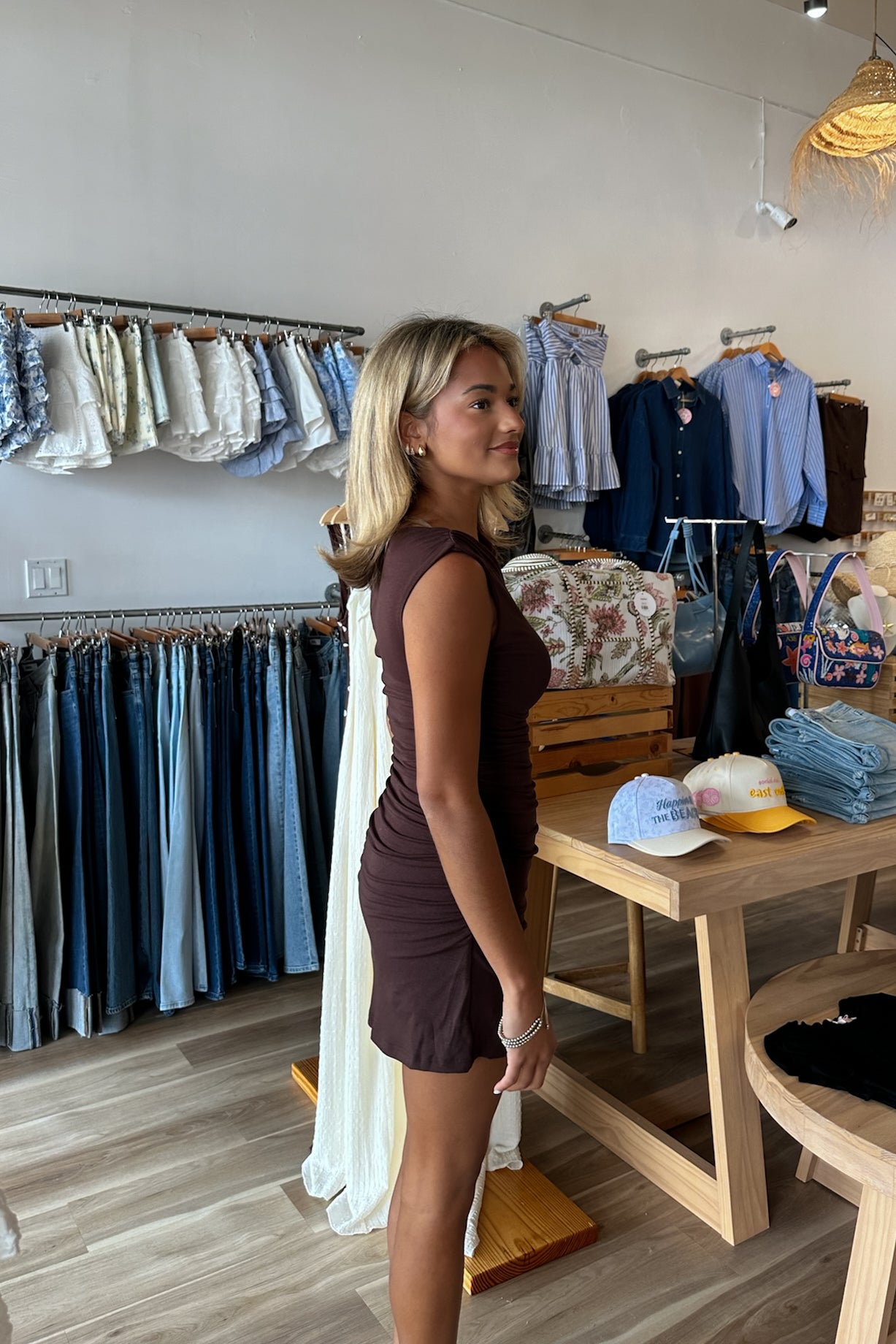 Pixelated Boutique, Women's Clothing, Women's Jewelry and Gifts, Online Shopping for Women, Latest Fashion Trends 2025, Virginia Beach Clothing Stores, Clothing Stores in Virginia Beach, Aesthetic Fashion Trends, East Coast Fashion Styles, Sustainable Women's Clothing, Unique Gift Ideas for Women, Fall Fashion, Fall Outfit Ideas, Fall Fashion Inspiration, Womens Style, Outfit Inspo, Back to School Styles, Sorority Dress, Brown Mini Dress, Fall Dress