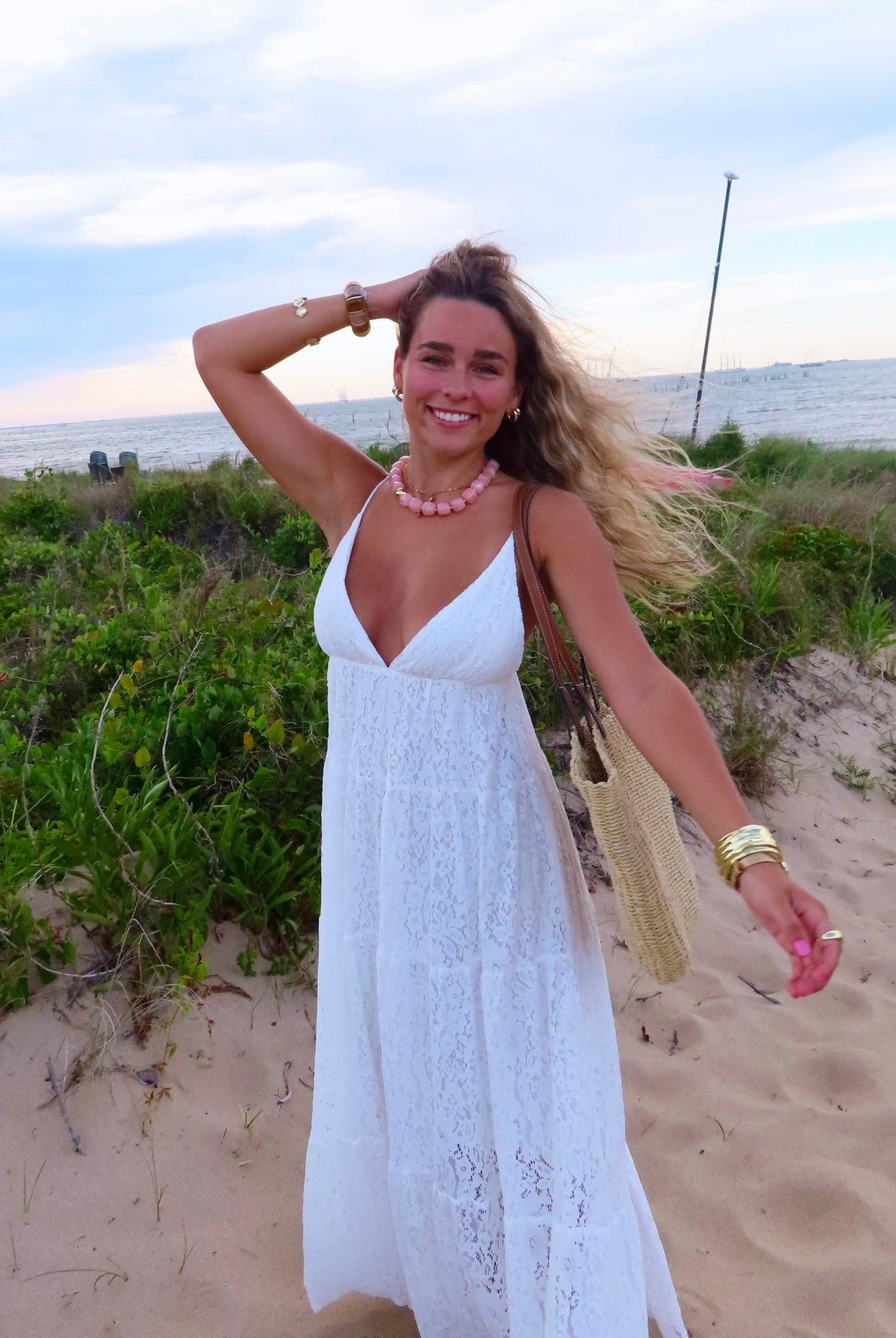 white dress for beach vacation Everlasting Charm Maxi Beach Dress the white edit Pixelated