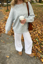 Noah Sweater in Gray, Pixelated Boutique, Women's Clothing, Women's Jewelry and Gifts, Online Shopping for Women, Latest Fashion Trends 2024, Virginia Beach Clothing Stores, Homecoming Dresses, Fall/Winter 2024, Clothing Stores in Virginia Beach, Aesthetic Fashion Trends, East Coast Fashion Styles, Fall 2024 Fashion Trends, Holiday Styles, Sustainable Women's Clothing, Cozy styles, Unique Gift Ideas for Women
