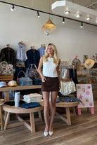 Pixelated Boutique, Women's Clothing, Women's Jewelry and Gifts, Online Shopping for Women, Latest Fashion Trends 2025, Virginia Beach Clothing Stores, Clothing Stores in Virginia Beach, Aesthetic Fashion Trends, East Coast Fashion Styles, Sustainable Women's Clothing, Unique Gift Ideas for Women, Fall Fashion, Fall Outfit Ideas, Fall Fashion Inspiration, Womens Style, Outfit Inspo, Rush Dresses, Back to School Styles, White Top, White Fall Top, Sweater Top