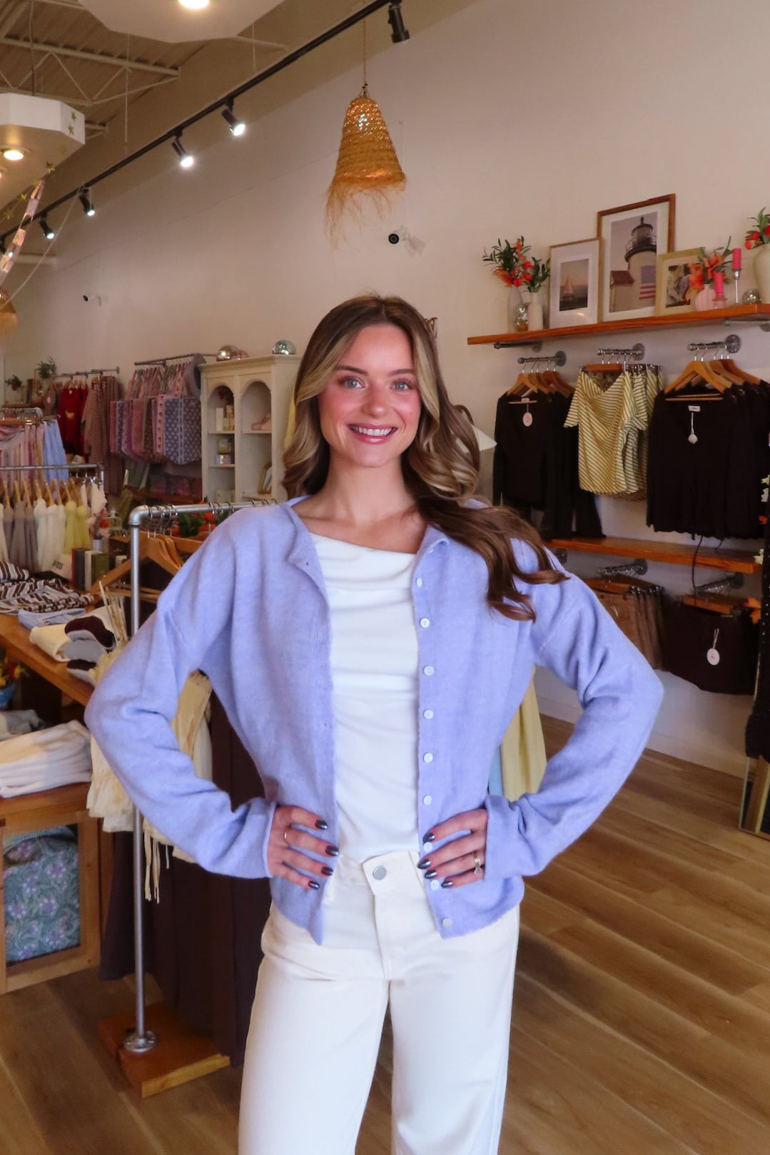Purple, rolled collar cardigan with button down, drop shoulder, and ribbed hem | Pixelated Boutique, Boutique Clothing in Virginia Beach, Statement Sweaters, Chunky Sweaters, Trendy Sweaters, Cozy Knit Sweaters for Women, Oversized Sweaters, Cute Fall Sweaters, Fall Fashion Inspiration  