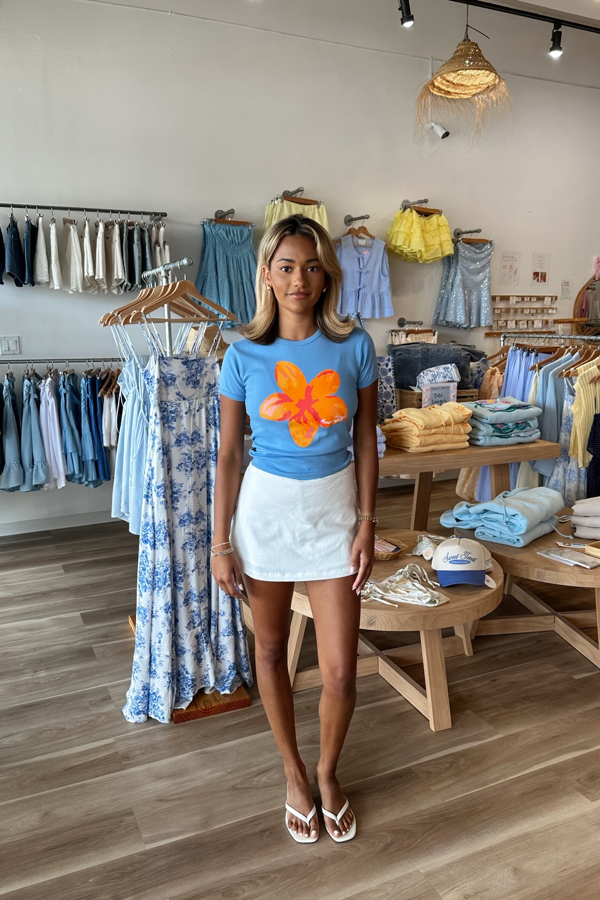 Pixelated Boutique, Women's Clothing, Women's Jewelry and Gifts, Online Shopping for Women, Virginia Beach Clothing Stores, Clothing Stores in Virginia Beach, Aesthetic Fashion Trends, East Coast Fashion Styles, Sustainable Women's Clothing, Unique Gift Ideas for Women, Womens Style, Outfit Inspo, Nautical Summer, Beach Girl, Summer Outfit, Summer Inspo, Summer Top, Baby Tee, Blue Top 