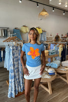 Pixelated Boutique, Women's Clothing, Women's Jewelry and Gifts, Online Shopping for Women, Virginia Beach Clothing Stores, Clothing Stores in Virginia Beach, Aesthetic Fashion Trends, East Coast Fashion Styles, Sustainable Women's Clothing, Unique Gift Ideas for Women, Womens Style, Outfit Inspo, Nautical Summer, Beach Girl, Summer Outfit, Summer Inspo, Summer Top, Baby Tee, Blue Top 