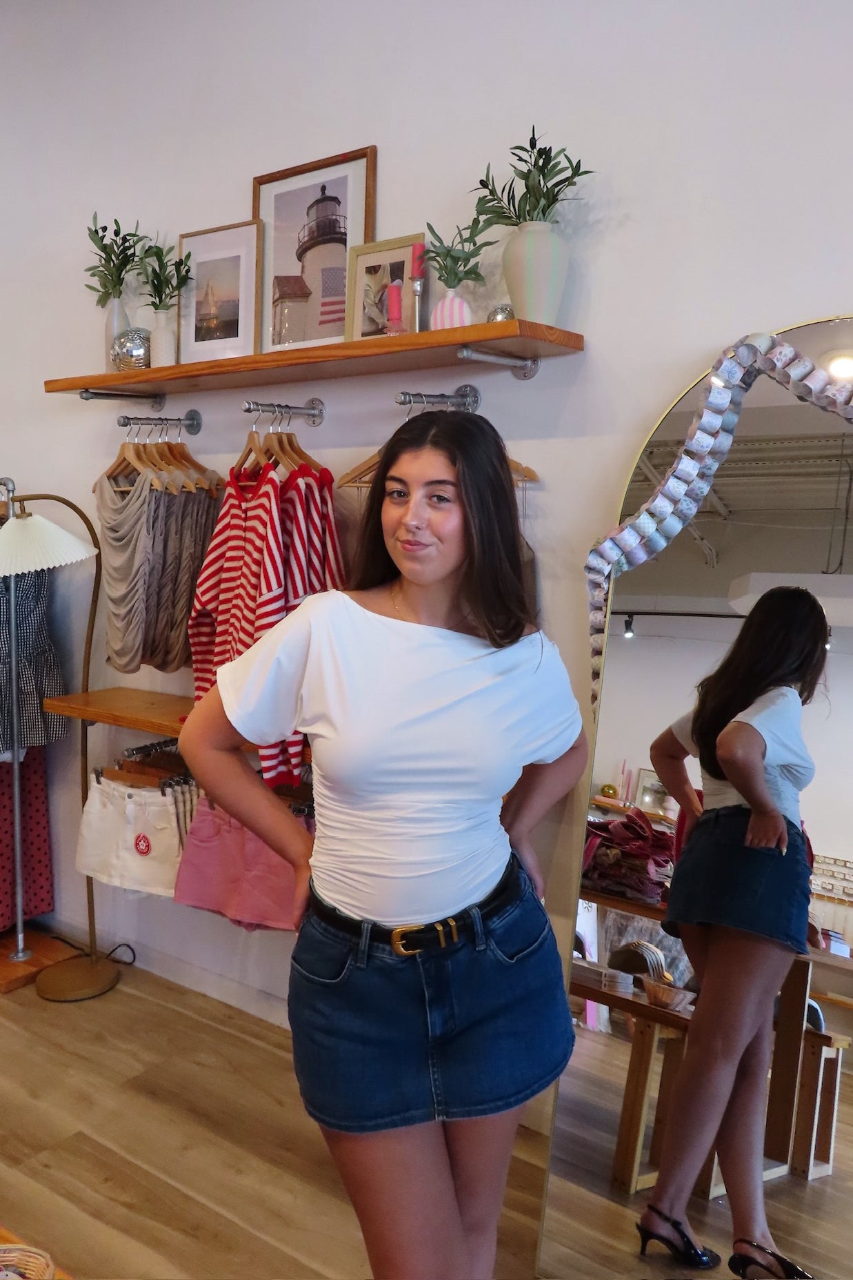 Pixelated Boutique, Women's Clothing, Online Shopping for Women, Fashion Trends 2026, Outfit Inspo, Virginia beach clothing stores, clothing stores in Virginia Beach, fashion outfits, fashion Inspo, women’s outfit 2026, outfit ideas, fashion, spring aesthetic, women’s spring outfit, spring style, spring break, mini skirt, belt, high boots