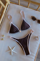  Pixelated Boutique, Women's Clothing, Outfit Inspo Spring, Summer fashion outfits, Spring fashion Inspo, Spring fits, Spring fashion inspo, winter dresses, women’s spring outfit 2026, Spring aesthetic, Spring Break, Vacation Bikini, Baithing suit, Womens swimsuit, polka dot, brown bikini 