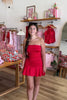 Red Mini Dress, Fall Dress, Pixelated Boutique, Women's Clothing, Women's Jewelry and Gifts, Online Shopping for Women, Virginia Beach Clothing Stores, Aesthetic, East Coast Fashion Styles, Women's Clothing, Fall Fashion, Fall Outfit Ideas, Fall Fashion Inspiration, Womens Style, Outfit Inspo, Back to School Styles, OOTD