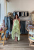 Light green, maxi dress with halter neckline, ruffled tiers, and asymmetric hem, summer maxi dress, formal dress, wedding guest dress, high low maxi dress, prom dress, graduation dress, mermaid core aesthetic, sage green ruffled maxi dress, pastel formal maxi dress 