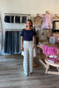 Blue, striped knit pants with drawstring, wide leg, and side pockets
Virginia Beach Boutique, 757 Boutique, Online Shopping for Women, summer aesthetic, brunch outfit, vacation style, vacation outfits, beach boutique, beach fashion, beach outfits, women’s boutique clothing, boutique clothing for women, coastal cowgirl outfits, coastal aesthetic clothing, coastal stripes, beach girl fashion
