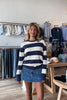 Pixelated Boutique, Women's Clothing, Women's Jewelry and Gifts, Online Shopping for Women, Latest Fashion Trends 2025, Virginia Beach Clothing Stores, Clothing Stores in Virginia Beach, Aesthetic Fashion Trends, East Coast Fashion Styles, Sustainable Women's Clothing, Unique Gift Ideas for Women, Fall Fashion, Fall Outfit Ideas, Fall Fashion Inspiration, Womens Style, Outfit Inspo, Back to School Styles, Sweater Weather, Striped Sweater, Blue and White Sweater, Oversized Sweater