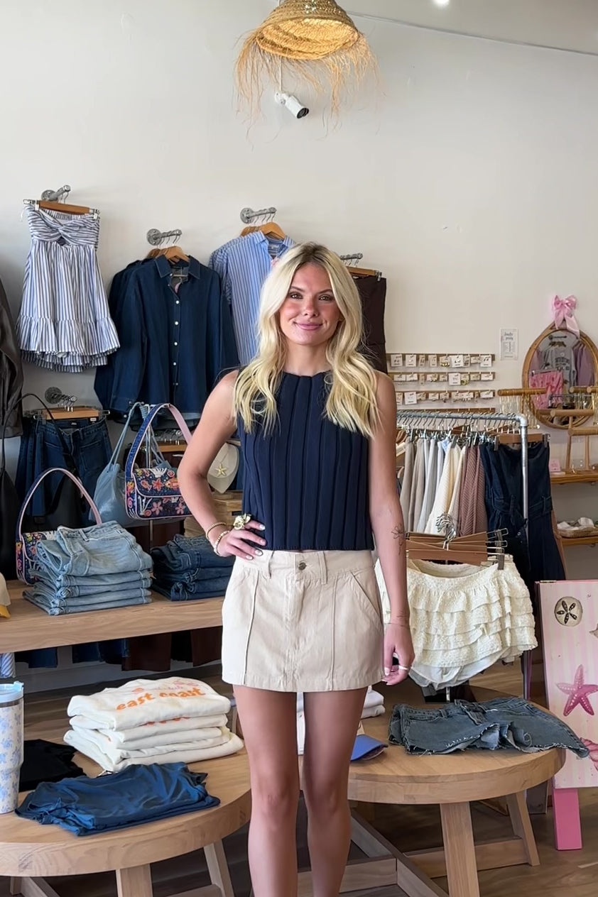 Pixelated Boutique, Women's Clothing, Women's Jewelry and Gifts, Online Shopping for Women, Latest Fashion Trends 2025, Virginia Beach Clothing Stores, Clothing Stores in Virginia Beach, Aesthetic Fashion Trends, East Coast Fashion Styles, Sustainable Women's Clothing, Unique Gift Ideas for Women, Fall Fashion, Fall Outfit Ideas, Fall Fashion Inspiration, Womens Style, Outfit Inspo, Back to School Styles, Tan Denim Mini Skirt, Mini Skirt, Fall Skirt