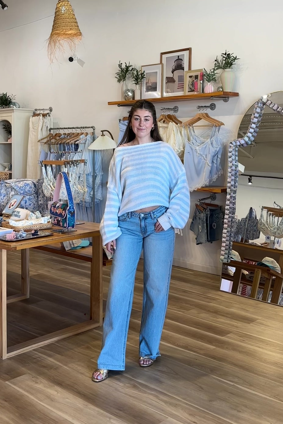 Blue, light wash jeans with low-rise, straight leg, and baggy fit
Virginia Beach Boutique, 757 Boutique, Online Shopping for Women, summer aesthetic, vintage jeans, vintage denim, low rise denim, low rise jeans, vacation style, vacation outfits, beach boutique, beach fashion, beach outfits, women’s boutique clothing, boutique clothing for women, coastal cowgirl outfits, coastal aesthetic clothing