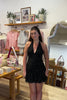 Black, polka dot mini dress with lined halter V-neckline, ruched drop waist, and ruffled skirt
Pixelated Boutique, Women's Clothing, Virginia Beach Clothing Stores, Clothing Stores in Virginia Beach, Virginia Beach Boutique, 757 Boutique, Online Shopping for Women, summer aesthetic, spring break, vacation style, vacation outfits, beach boutique, beach fashion, beach outfits, women’s boutique clothing, boutique clothing for women, concert outfit, graduation party dress