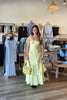 Pixelated Boutique, Women's Clothing, Online Shopping for Women, Fashion Trends 2026, Outfit Inspo, Virginia beach clothing stores, clothing stores in Virginia Beach, fashion outfits, fashion Inspo, women’s outfit 2026, outfit ideas, fashion, spring aesthetic, women’s spring outfit, spring style, spring break, maxi dress, yellow tiered dress, wedding guest dress 