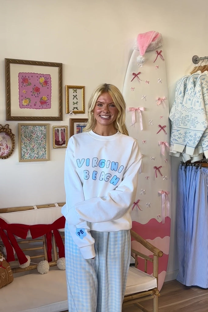 Virginia Beach Sweatshirt, Pixelated Boutique, Women's Clothing, Women's Jewelry and Gifts, Online Shopping for Women, Latest Fashion Trends 2024, Virginia Beach Clothing Stores, Homecoming Dresses, Fall/Winter 2024, Clothing Stores in Virginia Beach, Aesthetic Fashion Trends, East Coast Fashion Styles, Fall 2024 Fashion Trends, Holiday Styles, Sustainable Women's Clothing, Cozy styles, Unique Gift Ideas for Women