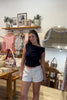 Navy blue, woven top with asymmetric neckline with ruched waist
Pixelated Boutique, Women's Clothing, Virginia Beach Clothing Stores, Clothing Stores in Virginia Beach, Virginia Beach Boutique, 757 Boutique, Online Shopping for Women, summer aesthetic, spring break, vacation style, vacation outfits, beach boutique, beach fashion, beach outfits, women’s boutique clothing, boutique clothing for women, coastal cowgirl outfits, coastal aesthetic clothing
