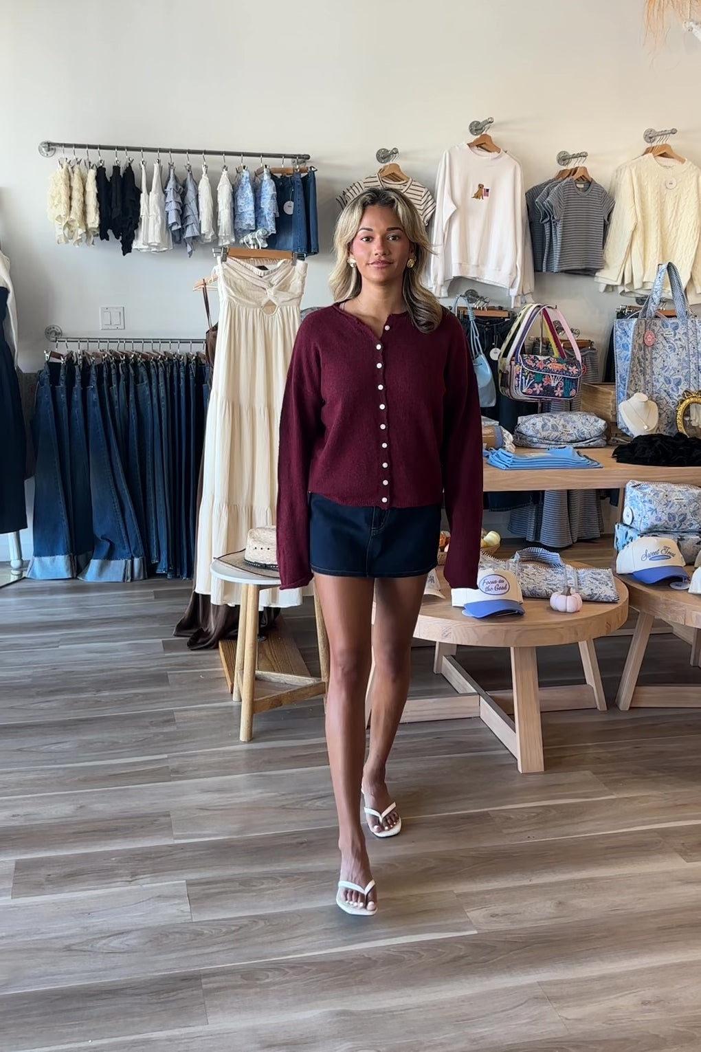 Miriam Denim Skirt in Dark Wash – Pixelated Boutique