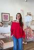 Red Boat Neck Sweater, Pixelated Boutique, Women's Clothing, Women's Jewelry and Gifts, Online Shopping for Women, Latest Fashion Trends 2024, Virginia Beach Clothing Stores, Homecoming Dresses, Fall/Winter 2024, Clothing Stores in Virginia Beach, Aesthetic Fashion Trends, East Coast Fashion Styles, Fall 2024 Fashion Trends, Holiday Styles, Sustainable Women's Clothing, Cozy styles, Unique Gift Ideas for Women