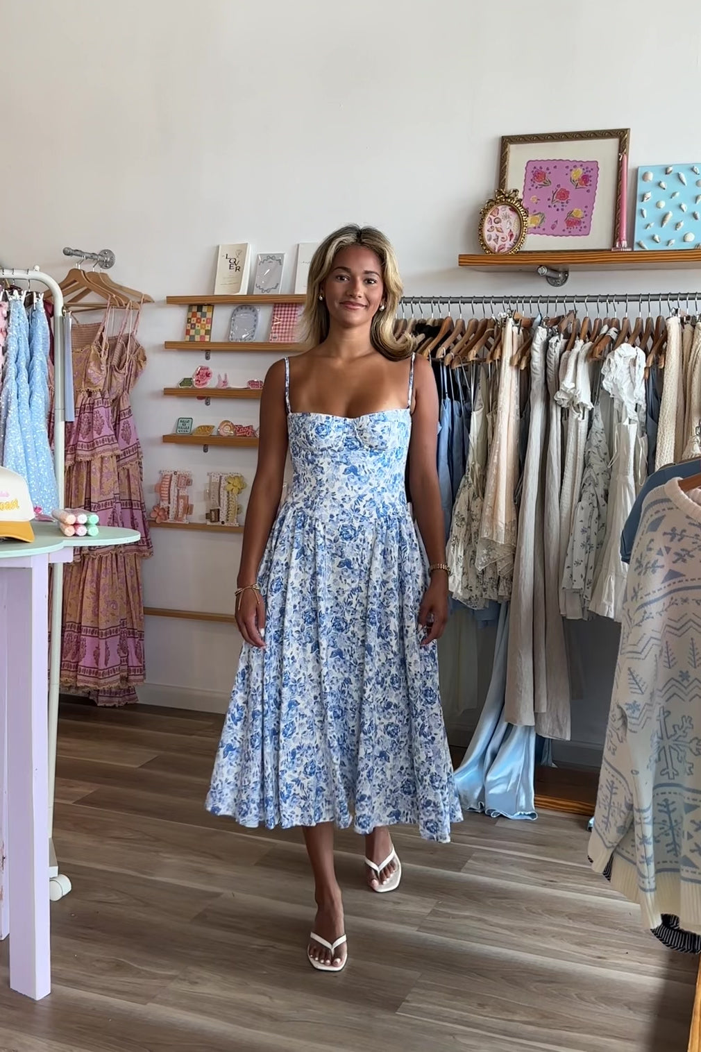 Pixelated Boutique, Women's Clothing, Women's Jewelry and Gifts, Online Shopping for Women, Latest Fashion Trends 2025, Virginia Beach Clothing Stores, Clothing Stores in Virginia Beach, Aesthetic Fashion Trends, East Coast Fashion Styles, Sustainable Women's Clothing, Unique Gift Ideas for Women, Fall Fashion, Fall Outfit Ideas, Fall Fashion Inspiration, Womens Style, Outfit Inspo, Rush Dresses, Back to School Styles, Sorority Dress, Midi Dress, Blue and White Floral Dress, Fall Dress