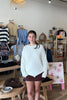 Pixelated Boutique, Women's Clothing, Women's Jewelry and Gifts, Online Shopping for Women, Latest Fashion Trends 2025, Virginia Beach Clothing Stores, Clothing Stores in Virginia Beach, Aesthetic Fashion Trends, East Coast Fashion Styles, Sustainable Women's Clothing, Unique Gift Ideas for Women, Fall Fashion, Fall Outfit Ideas, Fall Fashion Inspiration, Womens Style, Outfit Inspo, Back to School Styles, Fall Sweater, Cozy Style, white sweater , Oversized Sweater 