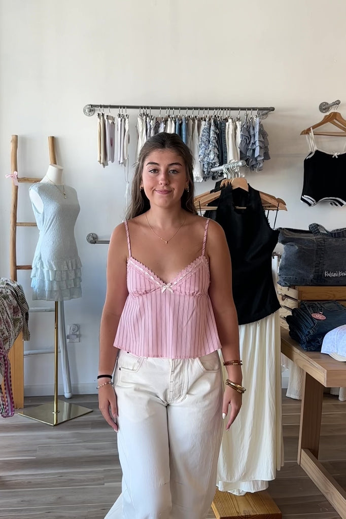 Pink Striped Tank Top, Pixelated Boutique, Women's Clothing, Women's Jewelry and Gifts, Online Shopping for Women, Latest Fashion Trends 2025, Virginia Beach Clothing Stores, Clothing Stores in Virginia Beach, Aesthetic Fashion Trends, East Coast Fashion Styles, Sustainable Women's Clothing, Unique Gift Ideas for Women, Fall Fashion, Fall Outfit Ideas, Fall Fashion Inspiration, Womens Style, Outfit Inspo, Back to School Styles, Back To School Outfit, Crewneck 