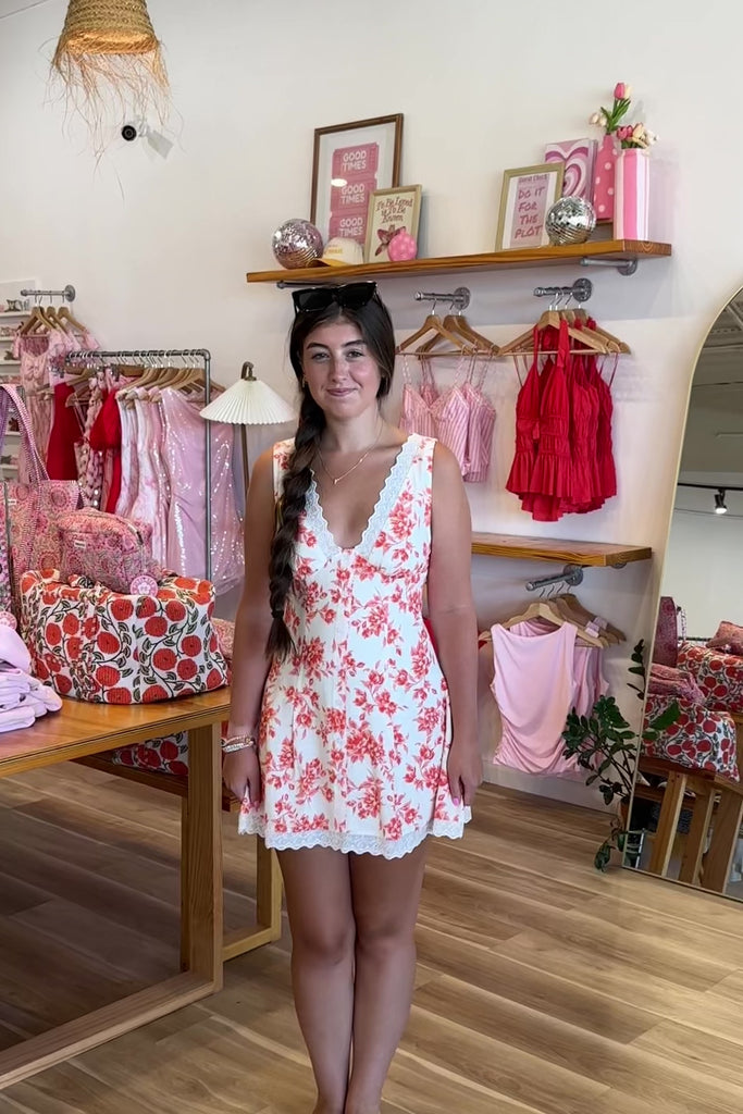 Orange floral Mini Dress, Pixelated Boutique, Women's Clothing, Women's Jewelry and Gifts, Online Shopping for Women, Virginia Beach Clothing Stores, Aesthetic, East Coast Fashion Styles, Women's Clothing, Fall Fashion, Fall Outfit Ideas, Fall Fashion Inspiration, Womens Style, Outfit Inspo, Back to School Styles, OOTD, Rush Dress