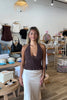 Brown Low Cut Top, Pixelated Boutique, Women's Clothing, Women's Jewelry and Gifts, Online Shopping for Women, Latest Fashion Trends 2025, Virginia Beach Clothing Stores, Clothing Stores in Virginia Beach, Aesthetic Fashion Trends, East Coast Fashion Styles, Sustainable Women's Clothing, Unique Gift Ideas for Women, Fall Fashion, Fall Outfit Ideas, Fall Fashion Inspiration, Womens Style, Outfit Inspo, Back to School Styles, Back To School Outfit