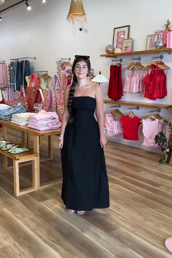 Black Maxi Dress, Linen Dress, Neutrals, Pixelated Boutique, Women's Clothing, Women's Jewelry and Gifts, Online Shopping for Women, Virginia Beach Clothing Stores, Aesthetic, East Coast Fashion Styles, Women's Clothing, Fall Fashion, Fall Outfit Ideas, Fall Fashion Inspiration, Womens Style, Outfit Inspo, Back to School Styles, OOTD