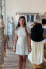 White with Blue Floral Print Mini Dress, Pixelated Boutique, Women's Clothing, Women's Jewelry and Gifts, Online Shopping for Women, Latest Fashion Trends 2025, Virginia Beach Clothing Stores, Clothing Stores in Virginia Beach, Aesthetic Fashion Trends, East Coast Fashion Styles, Sustainable Women's Clothing, Unique Gift Ideas for Women, Fall Fashion, Fall Outfit Ideas, Fall Fashion Inspiration, Womens Style, Outfit Inspo, Back to School Styles, Back to School Outfit, Runh Sorority Dress