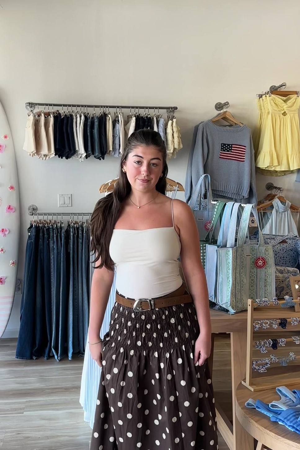 Cream, ribbed tank top with lined square neckline and corded spaghetti straps
Pixelated Boutique, Women's Clothing, Virginia Beach Clothing Stores, Clothing Stores in Virginia Beach, Virginia Beach Boutique, 757 Boutique, Online Shopping for Women, summer aesthetic, spring break, vacation style, vacation outfits, beach boutique, beach fashion, beach outfits, women’s boutique clothing, boutique clothing for women, coastal cowgirl outfits, coastal aesthetic clothing