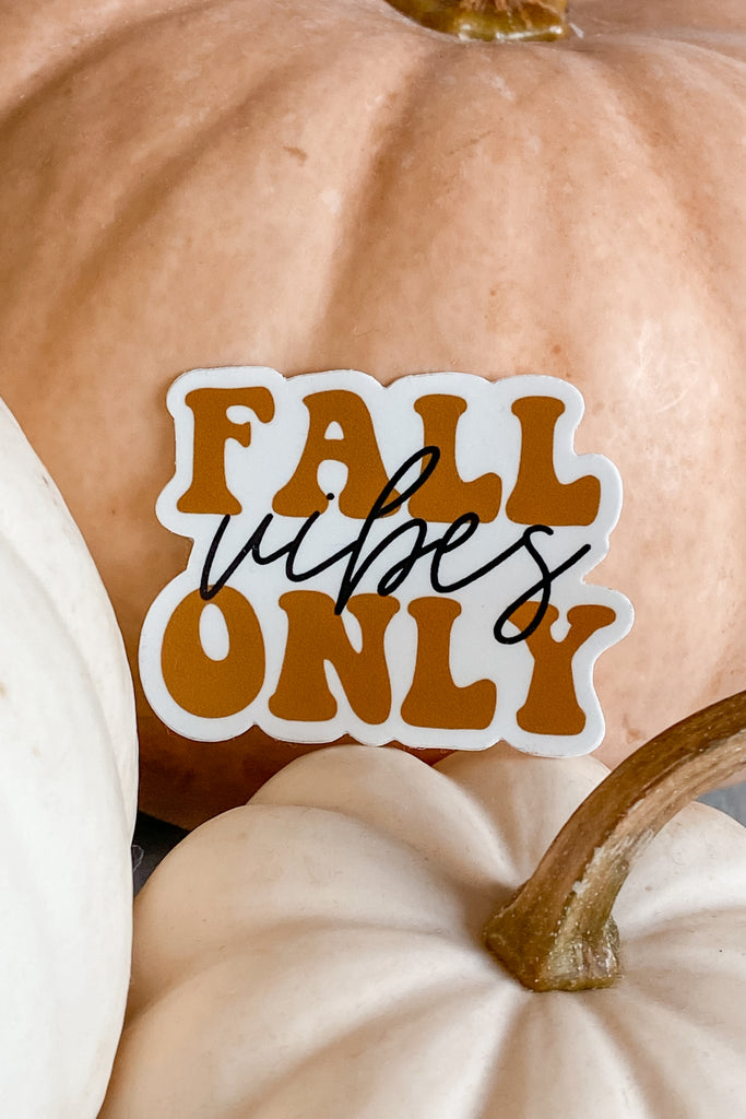 Fall Vibes Only Sticker - Stickers - Pixelated Boutique, online shopping, virginia beach boutique, clothing store, boho, modern bohemian, cute aesthetic store