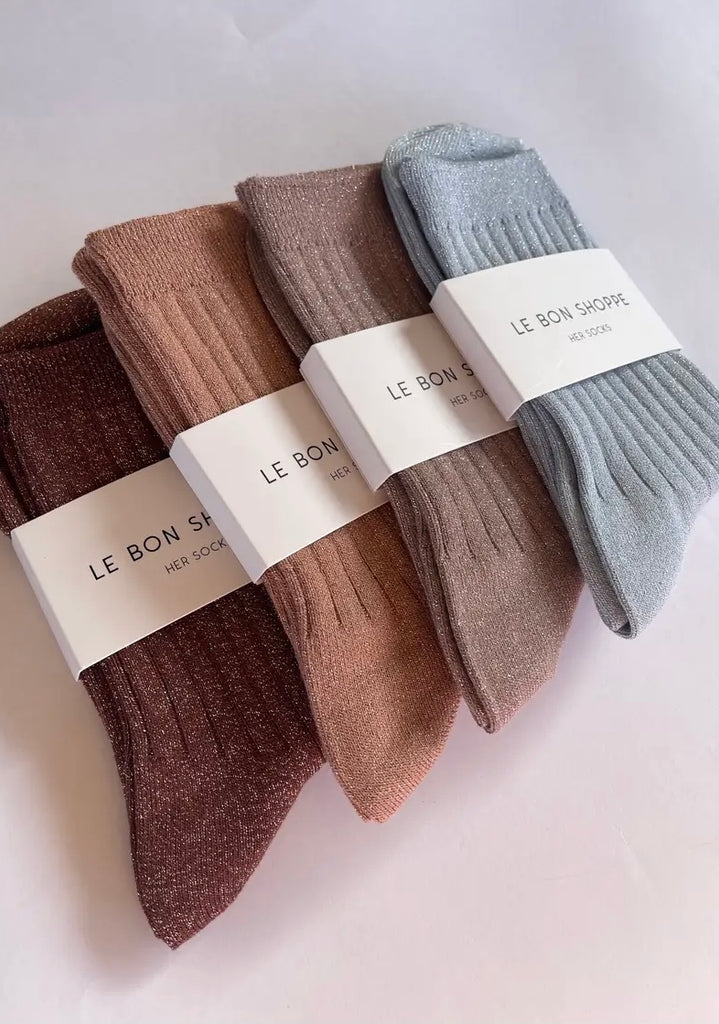 Her Socks Modal Lurex - Socks - Pixelated Boutique, online shopping, virginia beach boutique, clothing store, boho, modern bohemian, cute aesthetic store